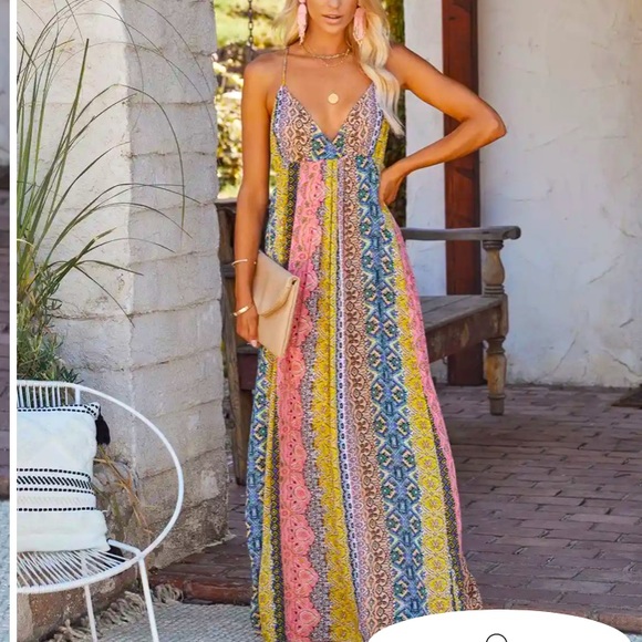 Summer Maxi Dress, Sz Large, from Lovestitch - Picture 1 of 3